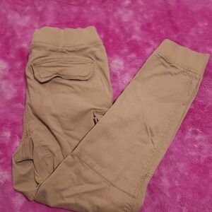 H&M Cargo Jogger Pants Women's Small Skinny Fit Tan Utility Joggers